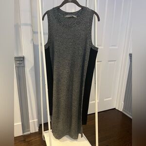 Gray Athleta sweater dress with black side detailing - size Medium.